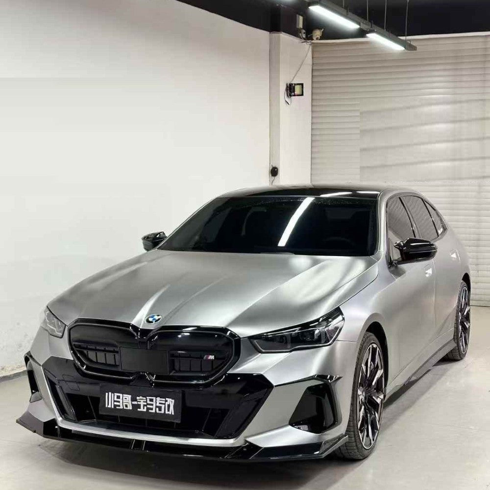 Car Craft Compatible With Bmw 5 Series G60 2024+ Front Bumper Lip Splitter Skirts Trim Canards Air Knife V Ten Vten Style - CAR CRAFT INDIA
