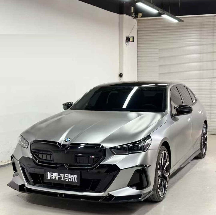 Car Craft Compatible With Bmw 5 Series G60 2024+ Front Bumper Lip Splitter Skirts Trim Canards Air Knife V Ten Vten Style - CAR CRAFT INDIA