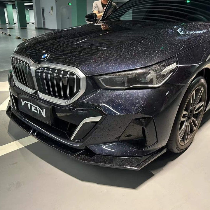 Car Craft Compatible With Bmw 5 Series G60 2024+ Front Bumper Lip Splitter Skirts Trim V Ten Vten Style - CAR CRAFT INDIA