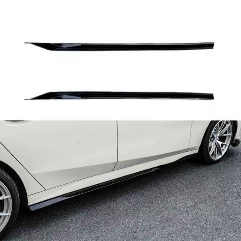 Car Craft Compatible With Bmw 5 Series G60 2024+ M Performance M Sports Mt Mp M5 Side Skirt Splitter Extension Glossy Black G60/68-011/012 Gb Gc