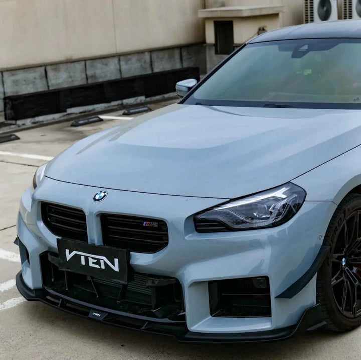 Car Craft Compatible With Bmw 2 Series G87 M2 2022-2026 Vten V Ten Bodykit Trunk Wing Roof Spoiler Splitter Front Rear After Lip Diffuser Side Skirt Cannard Trim Set