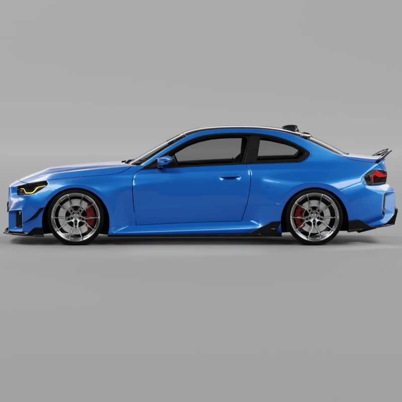 Car Craft Compatible With Bmw 2 Series G87 M2 2022-2026 Vten V Ten Bodykit Trunk Wing Roof Spoiler Splitter Front Rear After Lip Diffuser Side Skirt Cannard Trim Set