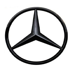 Car Craft Compatible With Mercedes A B C E S Class Ml Gl Gle Gls Cla Gla Glc Slk Grill Letter Logo Badge Emblem Sticker Rear Trunk Logo 90mm Glosssy Black
