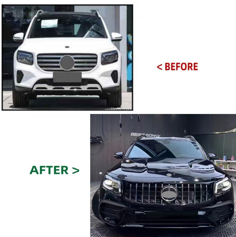 Car Craft Compatible With Mercedes Benz Glb W247 X247 2020-2024 Upgrade Convert To Glb35 Amg Bodykit Front Bumper Skirt Trim Wheel Arch Gc X247-003