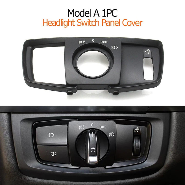 Car Craft Compatible With Bmw 2 Series X5 X6 F15 F16 F85 F86 F45 F46 2014-2019 Car Dashboard Headlight Switch Rotary Knob Button Cap Headlamp Cover Panel Headlight Switch Cover Model A 61319311727-a - CAR CRAFT INDIA