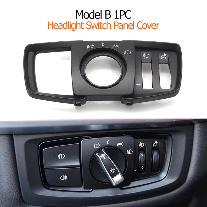 Car Craft Compatible With Bmw 2 Series X5 X6 F15 F16 F85 F86 F45 F46 2014-2019 Car Dashboard Headlight Switch Rotary Knob Button Cap Headlamp Cover Panel Headlight Switch Cover Model A 61319311727-b - CAR CRAFT INDIA