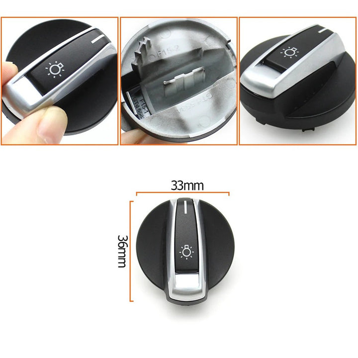 Car Craft Compatible With Bmw 2 Series X5 X6 F15 F16 F85 F86 F45 F46 2014-2019 Car Dashboard Headlight Switch Rotary Knob Button Cap Headlamp Cover Panel Headlight Switch Knob 61319311727-d - CAR CRAFT INDIA