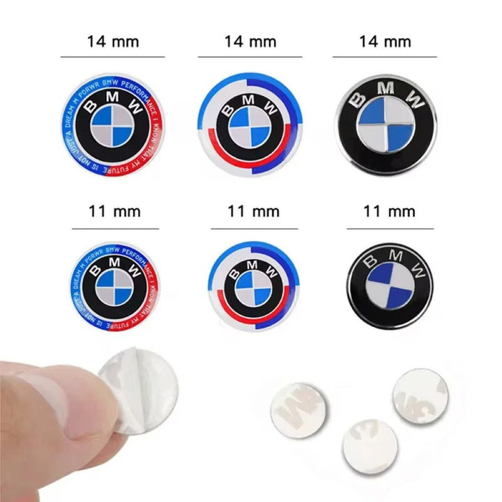 Logo Craft Compatible With Bmw F10 F02 F30 F25 F15 G20 G30 G05 G12 G70 G32 G07 G29 E60 E70 E90 E89 E84 G01 G02 1 2 3 4 5 6 7 Series X1 X3 X4 X5 X6 X7 Z4 Car Key Cover Logo Emble Badge Jahre 11mm