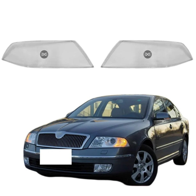 Car Craft Compatible With Skoda Laura 2006-2009 Headlights Headlamp Glass Lens Cover Dust Shell Transparent Plastic Shell Headlamp Replace Right Ddz-skd-a5-r