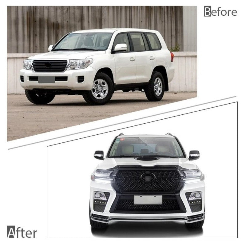 Car Craft Compatible With Toyota Land Cruiser Lc200 2008-2015 Upgrade Facelift Convert To Lc200 Elford B Style Bodytkit Front Rear Bumper Hood Fender Trunk Headlight Taillight Side Trim Grill Lip Skirt Splitter F116-b