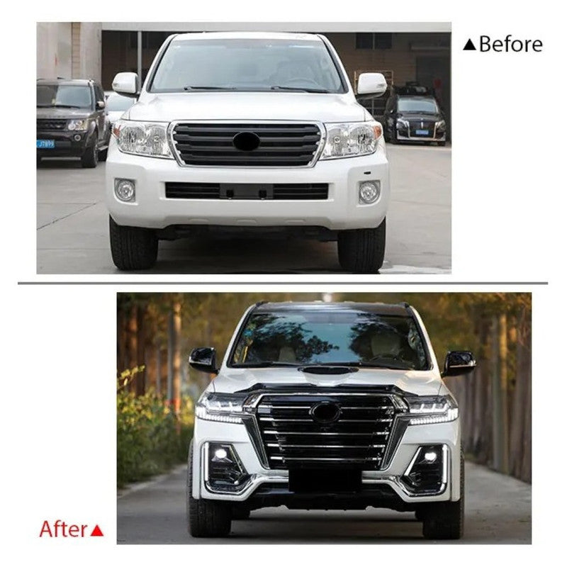 Car Craft Compatible With Toyota Land Cruiser Lc200 2008-2015 Upgrade Facelift Convert To Lc200 Navigator Style Bodytkit Front Rear Bumper Hood Fender Trunk Headlight Taillight Side Trim Grill Lip Skirt Splitter F139-b
