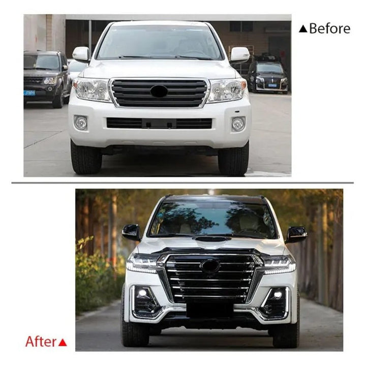 Car Craft Compatible With Toyota Land Cruiser Lc200 2008-2015 Upgrade Facelift Convert To Lc200 Navigator Style Bodytkit Front Rear Bumper Hood Fender Trunk Headlight Taillight Side Trim Grill Lip Skirt Splitter F139-b