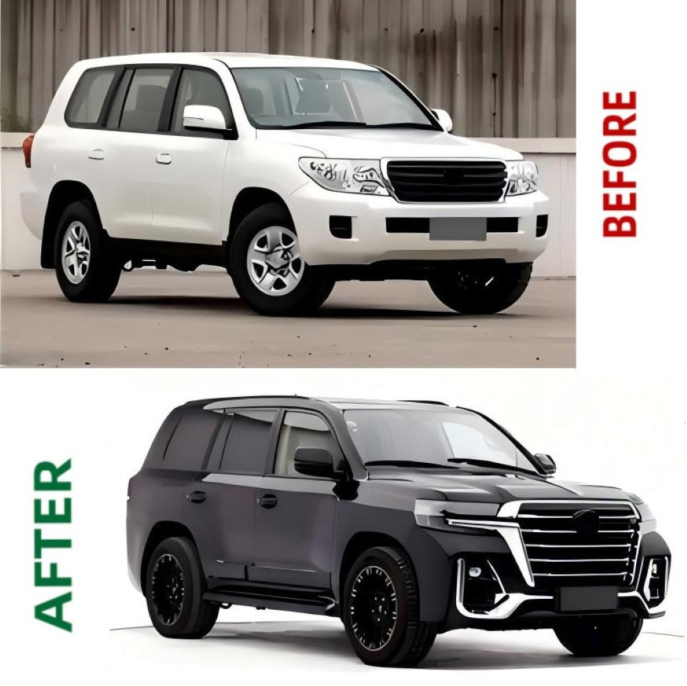 Car Craft Compatible With Toyota Land Cruiser Lc200 2008-2015 Upgrade Facelift Convert To Lc200 Vacalno Style Bodytkit Front Rear Bumper Trunk Headlight Taillight Side Trim Grill Lip Skirt Splitter F139