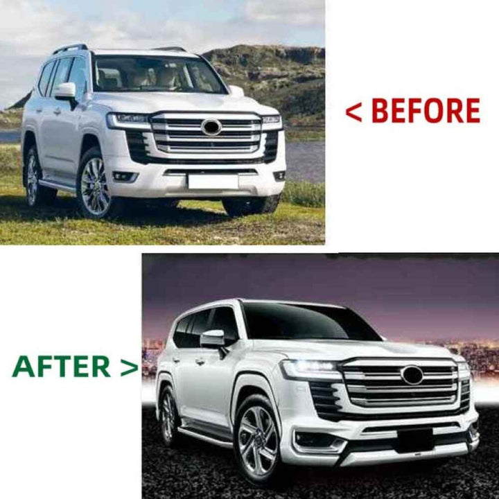 Car Craft Compatible With Toyota Land Cruiser Lc300 Lc 300 2022-2025 Front Bumper Lip Skirt Splitter Trim