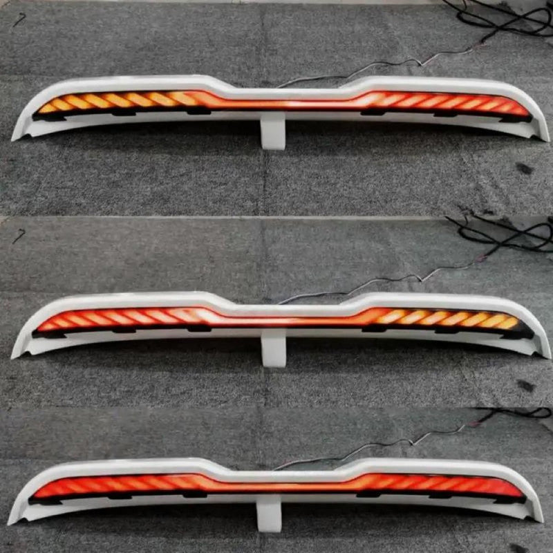 Car Craft Compatible With Toyota Land Cruiser Lc300 Lc 300 2022-2026 Rear Trunk Tail Wing Boot Roof Spoiler With Led Light - CAR CRAFT INDIA