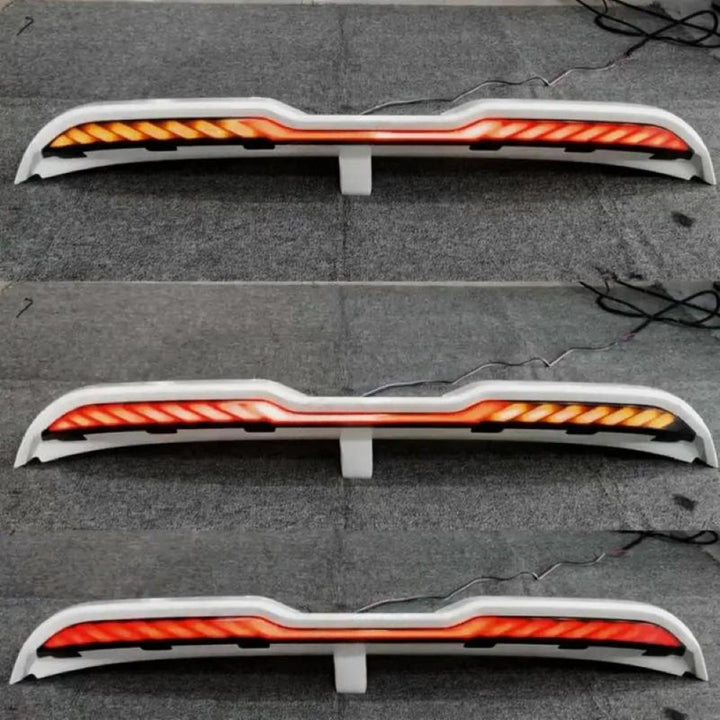 Car Craft Compatible With Toyota Land Cruiser Lc300 Lc 300 2022-2026 Rear Trunk Tail Wing Boot Roof Spoiler With Led Light - CAR CRAFT INDIA