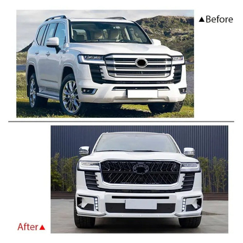 Car Craft Compatible With Toyota Land Cruiser Lc300 Lc 300 2021+ Upgrade Facelift Convert To Lc300 Wald Style Bodytkit Front Rear Bumper Grill Skirt Splitter Wheel Lip Arch F176