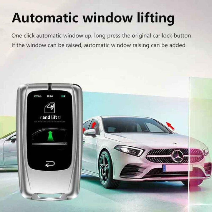 Car Craft Compatible With Audi Bmw Mercedes Jaguar Range Rover Porsche Volkswagen Skoda Volvo Nissan Jeep Maruti Toyota Hyndai Bentley Ferrari Lamborghini Mini Cooper Lcd Led Smart Keyless Key Mh10 Silver