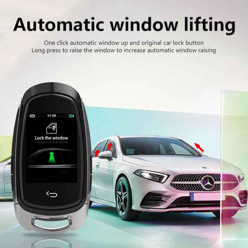 Car Craft Compatible With Audi Bmw Mercedes Jaguar Range Rover Porsche Volkswagen Skoda Volvo Nissan Jeep Maruti Toyota Hyndai Bentley Ferrari Lamborghini Mini Cooper Lcd Led Smart Keyless Key Sk05 Silver