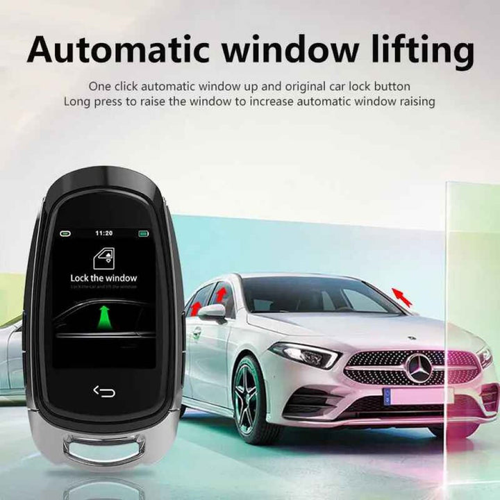 Car Craft Compatible With Audi Bmw Mercedes Jaguar Range Rover Porsche Volkswagen Skoda Volvo Nissan Jeep Maruti Toyota Hyndai Bentley Ferrari Lamborghini Mini Cooper Lcd Led Smart Keyless Key Sk05 Silver