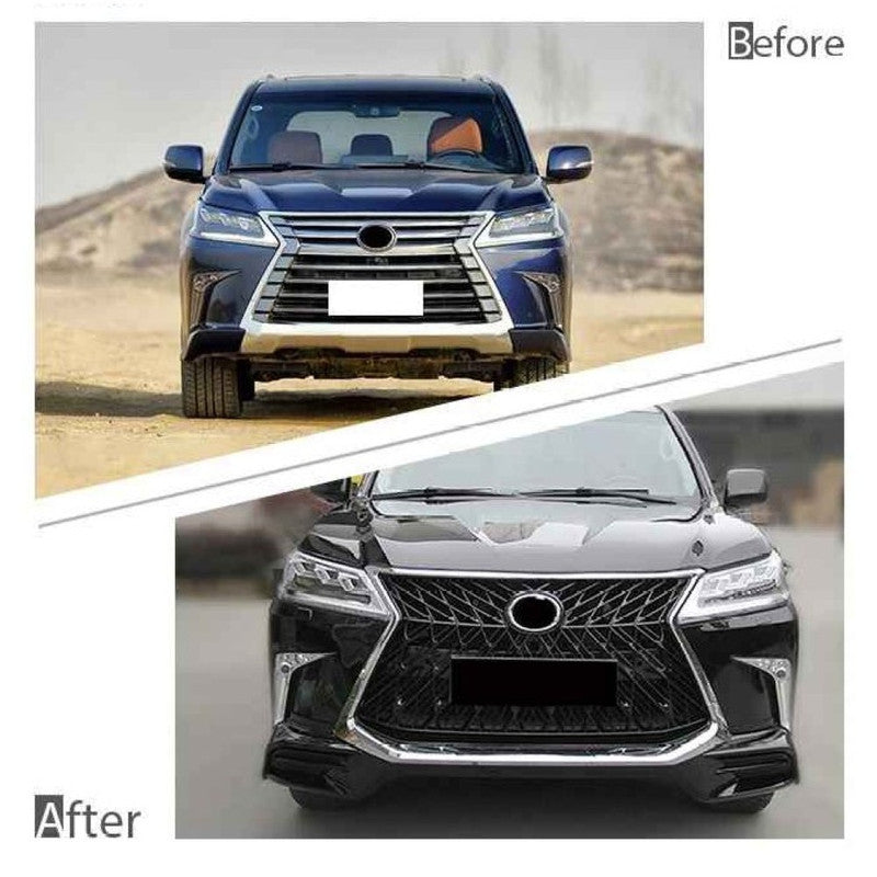Car Craft Compatible With Toyota Lexus Lx570 2016-2021 Upgrade Facelift Convert To Lx570 Trd Sport Style Bodytkit Front Rear Lip Skirt Splitter Grill Mirror Cover F069