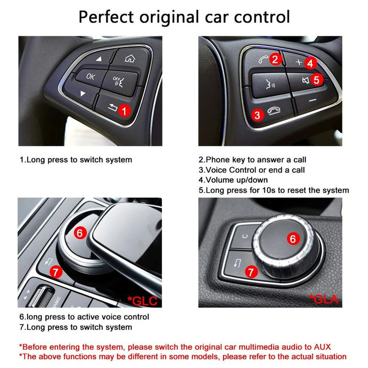 Car Craft Compatible With Mercedes Benz A B Gla Glb Glc Class Upgrade To Wireless Apple Carplay Android Auto Adapter Carplay Box With Screeen Mirror Link Google Maps For Ntg 6.0 10.25 CC-9580