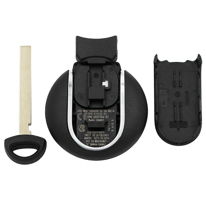 Car Craft Compatible With Mini Cooper Peaceman Countryman Clubman F55 F56 F57 F58 F59 F60 F50 2014-2022 Upgrade Key Cover Case To New Style Car Key Cover Shell With Blade 4 Button Bm-ks-57