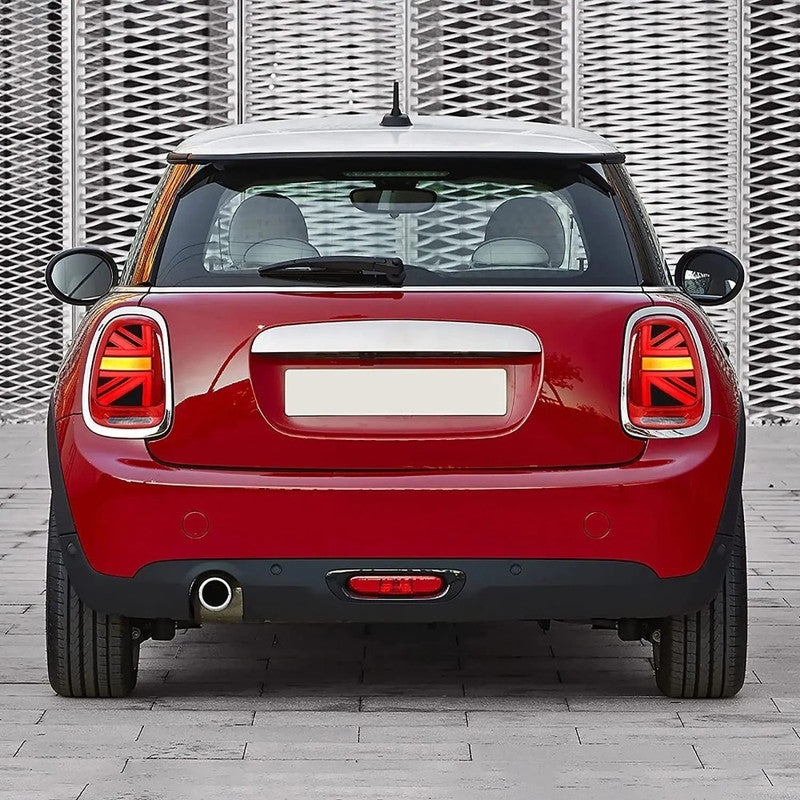 Car Craft Compatible With Mini Cooper F55 2015-2019 Cooper S F56 2015-2019 Cooper S Convertible F57 2015-2019 F Series Led Tail Light Tail Lamp Light 2007-2016 Dynamic Signal Taillight Drl Brake Reverse Union Jack Clear Red