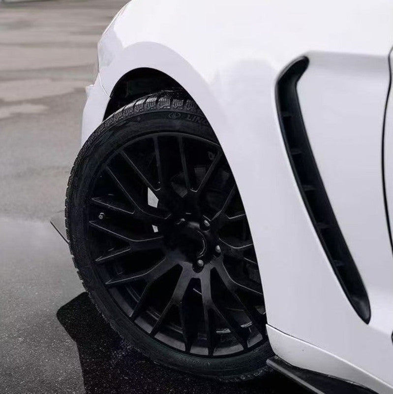 Car Craft Compatible With Ford Mustang 2015-2017 Upgrade Facelift Convert To Gt350 Bodykit Side Fedner Trim Skirt Gc Must-027