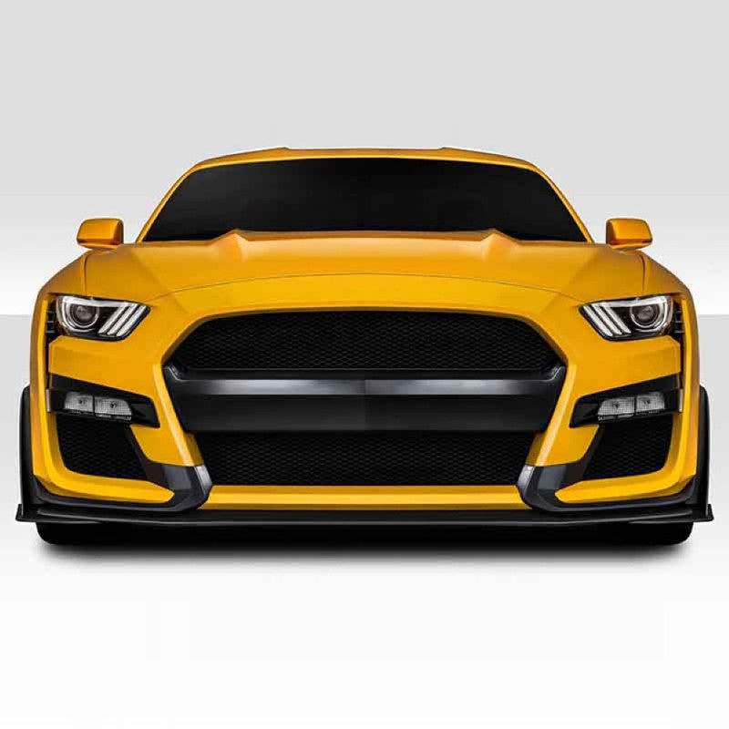 Car Craft Compatible With Ford Mustang 2015-2017 Upgrade Facelift Convert To Gt500 Bodykit Front Bumper Skirt Front Lip Gc Must-018