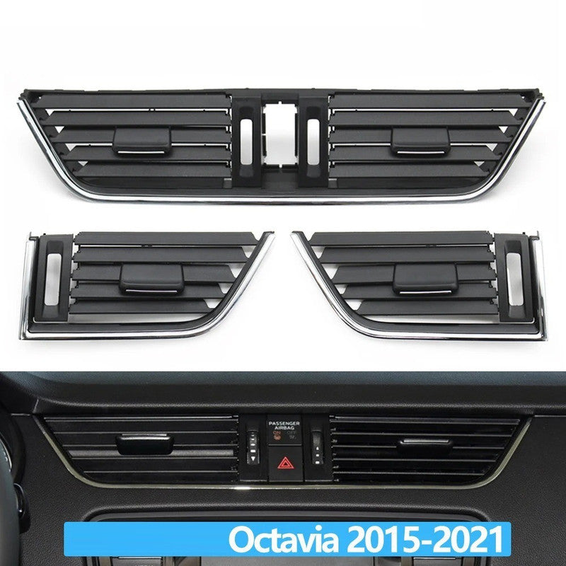 Car Craft Compatible With Skoda Octavia 3 A7 5e Mk3 2014-2021 Car Ac Air Vent Grille Slider Panel Cover 5e0819702-c Right