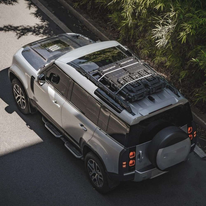 Car Craft Compatible With Range Land Rover Defender 2020-2025 110 Plumb M-one Adjustable Slimline Roof Rail Rack Plumb-006 - CAR CRAFT INDIA