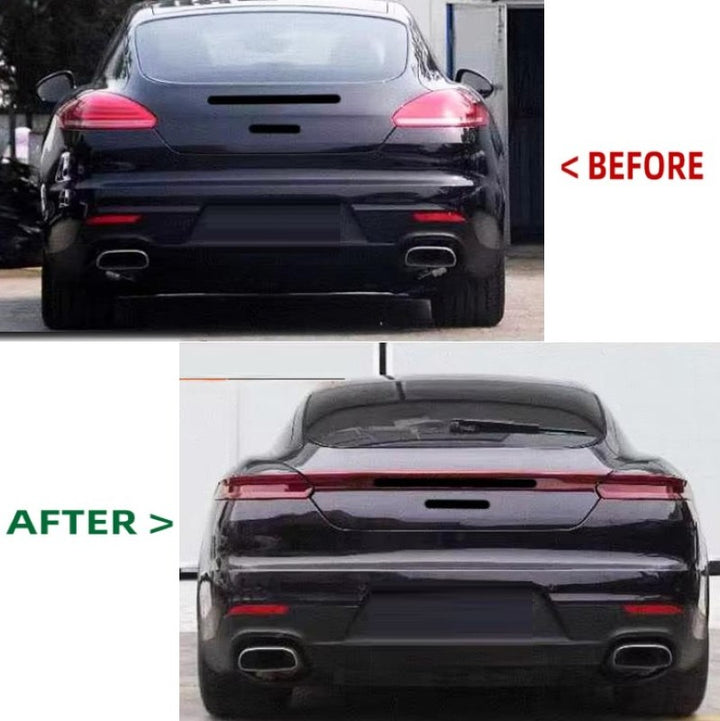 Car Craft Compatible With Porsche Panamera 970 2009-2016 970.1 970.2 Upgrade Facelift Convert To 2017 Turbo S Style Modified Bumper Taillight Bodykit Rear - CAR CRAFT INDIA