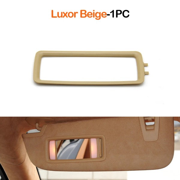 Car Craft Compatible With Porsche Panamera 970 2010-2016 Car Sunshade Bezel Sun Visor Cover Frame Makeup Vanity Mirror Glass Holder Outer Panel Trim Cover 970731031az2-c Luxor Beige