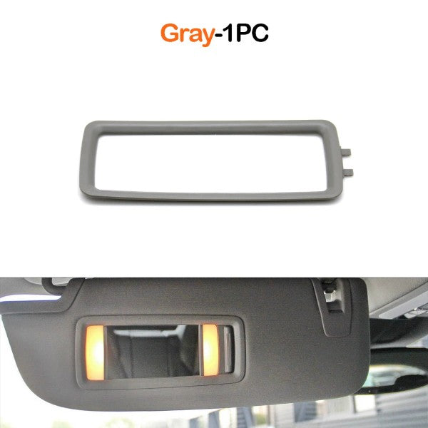 Car Craft Compatible With Porsche Panamera 970 2010-2016 Car Sunshade Bezel Sun Visor Cover Frame Makeup Vanity Mirror Glass Holder Outer Panel Trim Cover 970731031ba3-c Gray