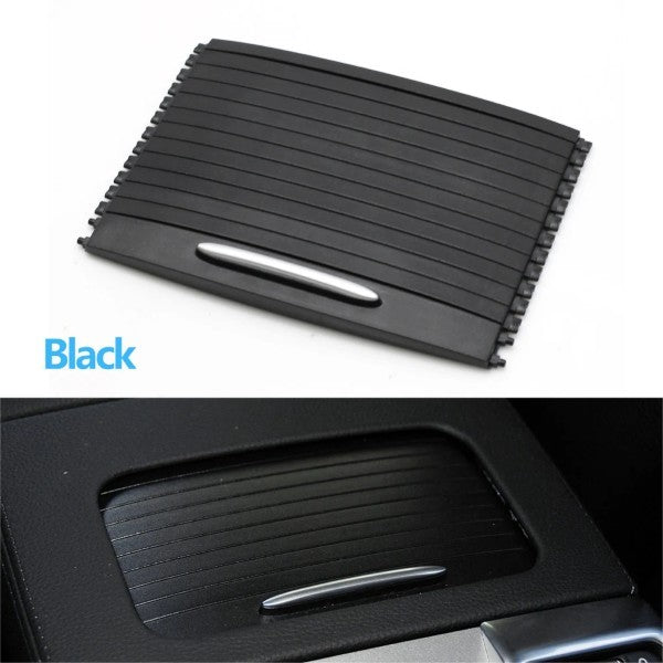 Car Craft Compatible With Porsche Panamera 970 2013-2016 Car Center Armrest Console Drink Cup Holder Roller Blind Cover Tray 9705532250021u Black - CAR CRAFT INDIA