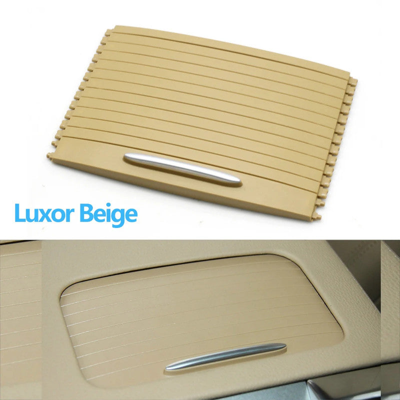 Car Craft Compatible With Porsche Panamera 970 2013-2016 Car Center Armrest Console Drink Cup Holder Roller Blind Cover Tray 970553225007j0 Luxor Beige