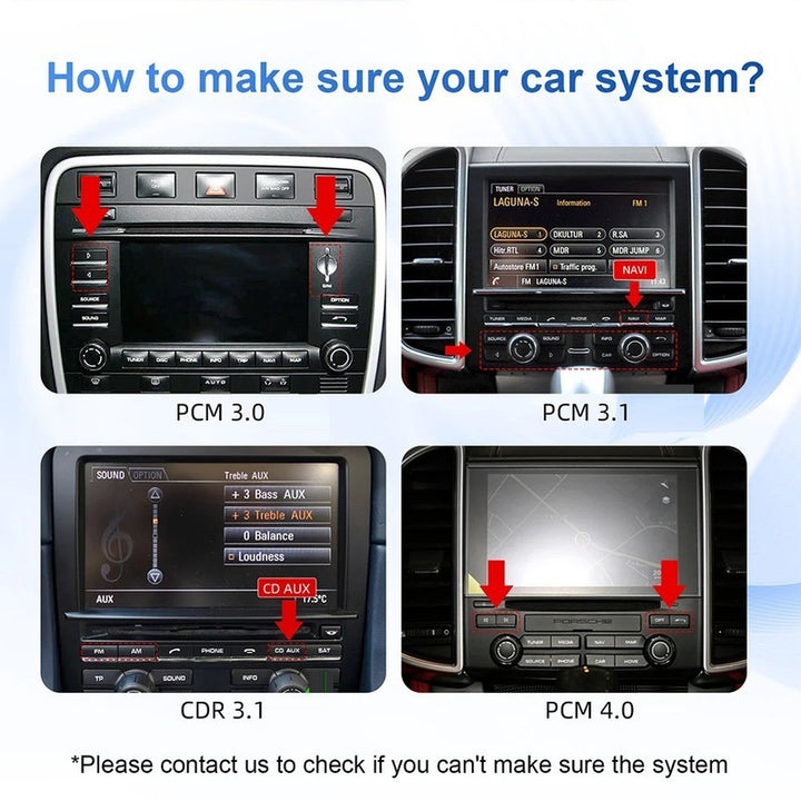 Car Craft Compatible With Porsche Boxster 2010-2015 Cayenne 2010-2016 Panamera 2010-2016 Upgrade To Wireless Apple Carplay Android Auto Adapter Carplay Car Play Box Player With Screeen Mirror Link Google Maps Aux Cdr 3.1