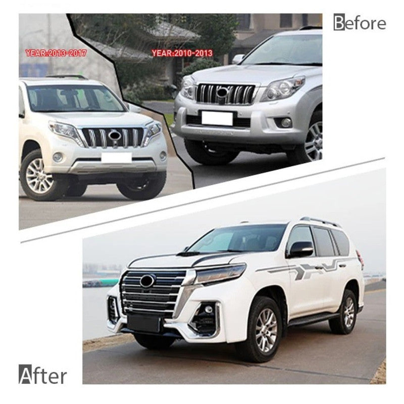 Car Craft Compatible With Toyota Land Cruiser Prado Fj150 2010-2017 Upgrade Facelift Convert To 2018 Navigator Style Bodytkit Front Rear Bumper Hood Fender Trunk Headlight Taillight Side Trim Grill Lip Skirt Splitter F157