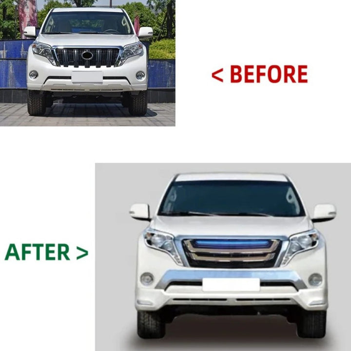 Car Craft Compatible With Toyota Land Cruiser Prado Fj150 2018 Upgrade Facelift Convert To Lip Set Bodykit Front Rear Bumper Lip Side Trim Grill Skirt Splitter Trim F024