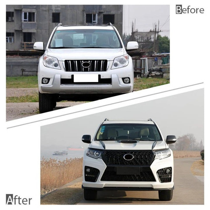 Car Craft Compatible With Toyota Land Cruiser Prado Fj150 2010-2017 Upgrade Facelift Convert To 2018 Elford Style Bodytkit Front Rear Bumper Hood Fender Trunk Headlight Taillight Side Trim Grill Lip Skirt Splitter F075