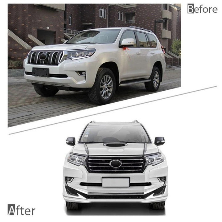 Car Craft Compatible With Toyota Land Cruiser Prado Fj150 2018 Upgrade Facelift Convert To Modellista Bodykit Front Rear Bumper Lip Side Trim Grill Skirt Splitter Trim Exhasut Pipe Tip F072