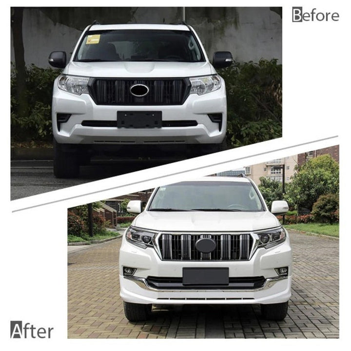 Car Craft Compatible With Toyota Land Cruiser Prado Fj150 2018 Upgrade Facelift Convert To 2019 Modellista Bodykit Front Rear Bumper Lip Side Trim Grill Skirt Splitter Trim Exhasut Pipe Tip F103
