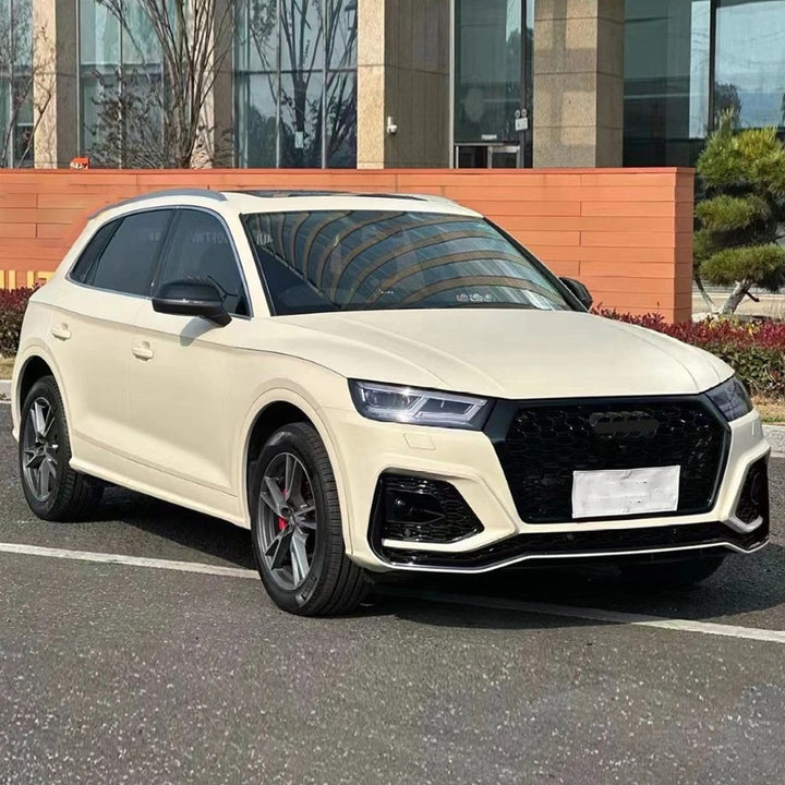 Car Craft Compatible With Audi Q5 B9 2018-2020 Upgraded Facelift Convert To Rsq5 Sq5 Sport Bodykit Bumper Lip Fog Lamp Light Grill With Acc Cover Skirt Trim Q5-004 Gc