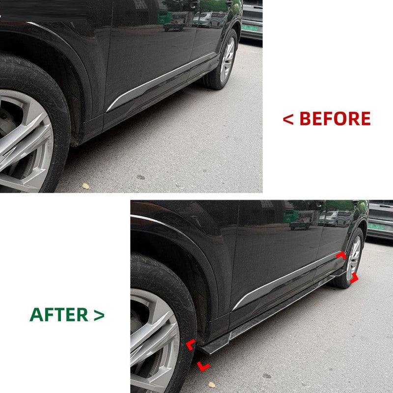 Car Craft Compatible With Audi Q7 Sq7 Mk2.5 2020+ Side Skirt Splitter Trim Running Board Zst-1559 Gb Glossy Black