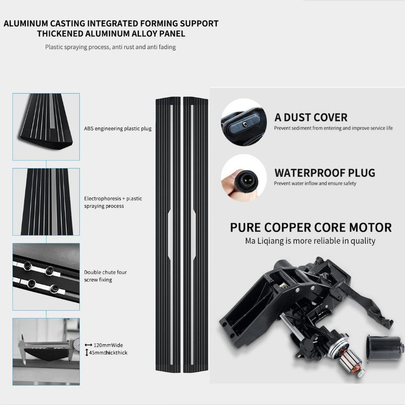 Car Craft Compatible With Jeep Wrangler Rubicon 2019-2026 Automatic Deployable Electric Side Step Retractable Ladder Pedal Running Boards Side Step 4 Door