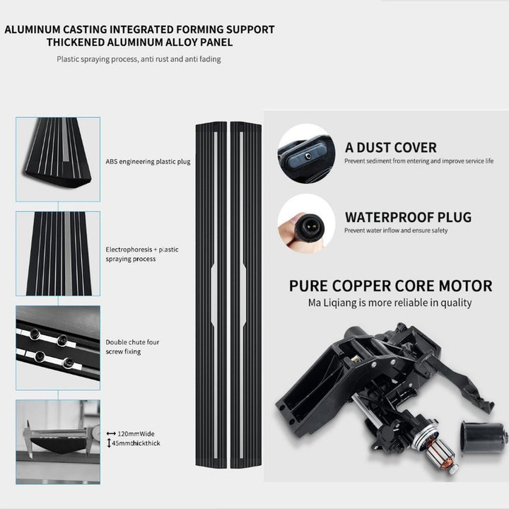 Car Craft Compatible With Jeep Wrangler Rubicon 2019-2026 Automatic Deployable Electric Side Step Retractable Ladder Pedal Running Boards Side Step 4 Door