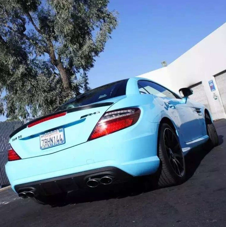 Car Craft Compatible With Mercedes Benz Slk R172 2011-2015 Upgrade Facelift Convert To Slk63 Amg Bodykit Rear Bumper Skirt Splitter Trim
