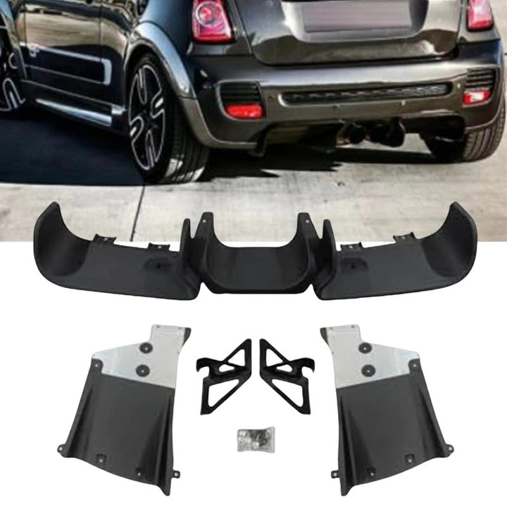 Car Craft Compatible With Bmw Mini Cooper R56 2007-2013 Jcw Gp Rear Bumper Lip Splitter Skirst Diffuser Kt-mini-010 - CAR CRAFT INDIA
