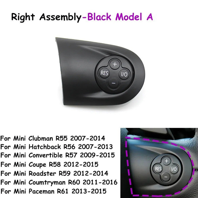 Car Craft Compatible With Mini Cooper Clubman R55 R56 R57 R58 R59 Coumtryman R60 R61 Car Steering Wheel Multifunction Cruise Control Switch Button Assembly 32309226804-q2 A Right A CC-9693 - CAR CRAFT INDIA